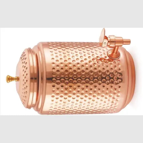 Pure Copper Matka (5000ml) – Ayurvedic Water Storage Pot | Handcrafted