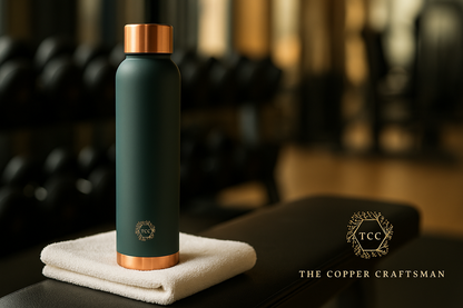 Copper water bottle 1 litre for Improved  Immunity & Digestion (BPA Free)