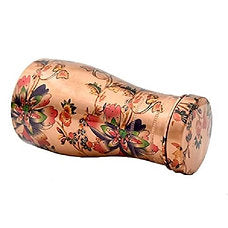Elegant 1500 ml Floral Copper Water Bedroom Jar