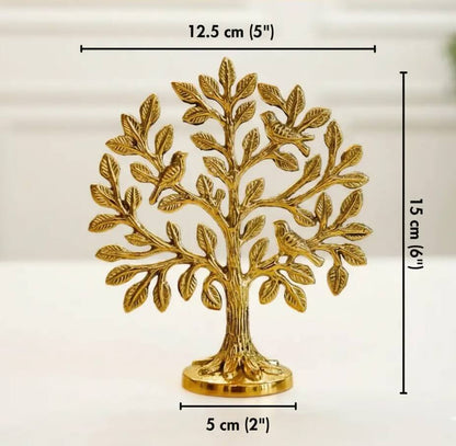 M100% Pure Brass Kalpvriksh Tree with Birds – Sacred Kalpavriksha Tree of Life Showpiece (6 Inch) | Vastu & Feng Shui Decor | Good Luck & Prosperity Gift - The Copper Craftsman
ASUREMENT 