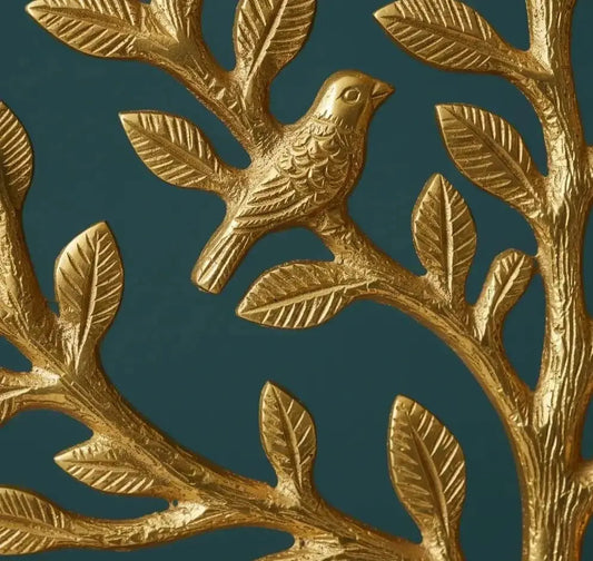 Kalpvriksh Tree with Birds – Sacred Kalpavriksha Tree of Life Showpiece (6 Inch) | Vastu & Feng Shui Decor | Good Luck & Prosperity Gift - The Copper Craftsman