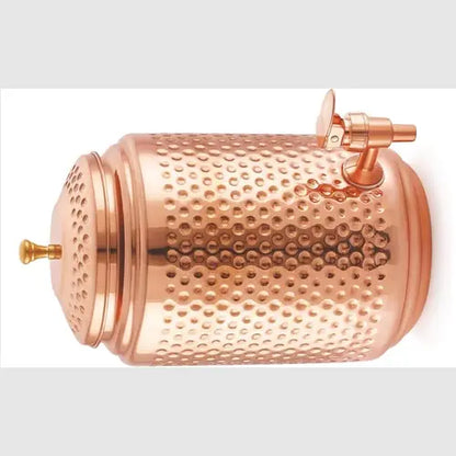 Pure Copper Matka (5000ml) – Ayurvedic Water Storage Pot | Handcrafted